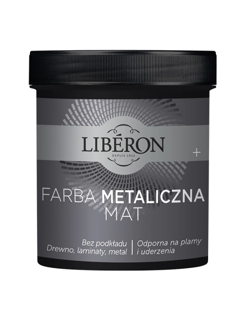 Zdjęcie: Farba Metaliczna ciemne srebro mat 0,5 L LIBERON