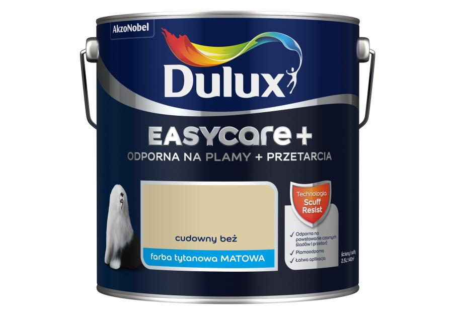 Zdjęcie: Farba Easy Care + Przetarcia cudowny beż 2,5 L DULUX