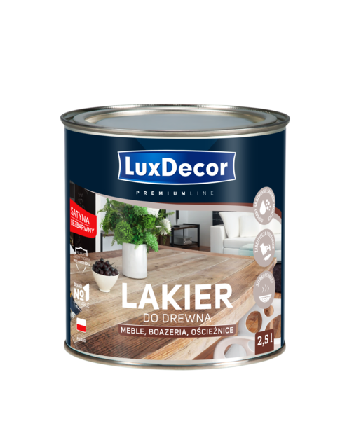 Zdjęcie: Lakier do drewna satyna 2,5 L LIXDECOR