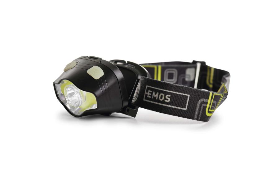 Zdjęcie: Latarka czołowa LED Cob 3W + LED 3W, 220 lm, 100m 3 AAA EMOS