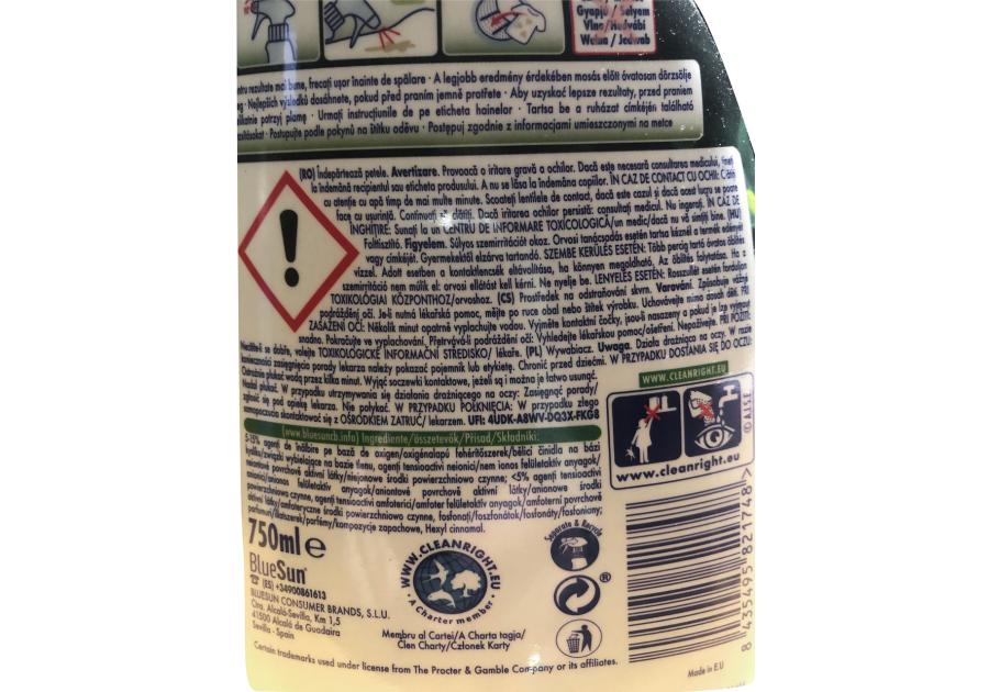 Zdjęcie: Odplamiacz do tkanin w sprayu do białego i koloru 750 ml ARIEL