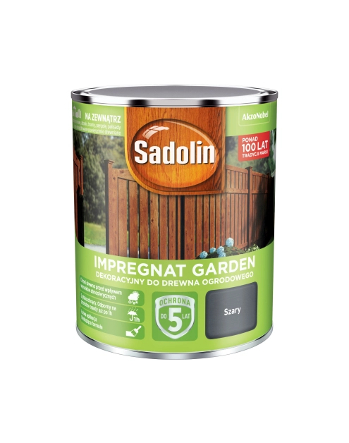 Zdjęcie: Impregnat do drewna Garden 0,7 L szary SADOLIN