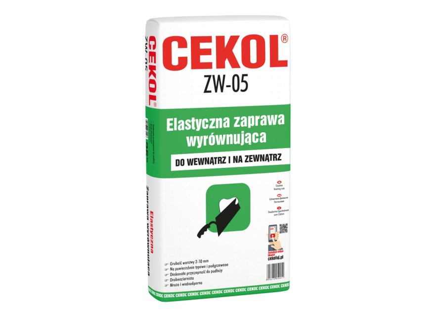 Zdjęcie: Zaprawa wyrównująca ZW-05 elastyczna 25 kg CEKOL