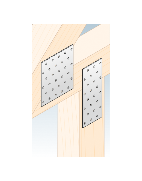 Zdjęcie: Płytka perforowana 80x120x2 mm PP 33 DMX