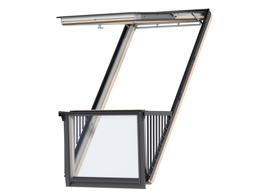 Zdjęcie: Balkon dachowy GDL 3066 drewniany, 94x252 cm VELUX