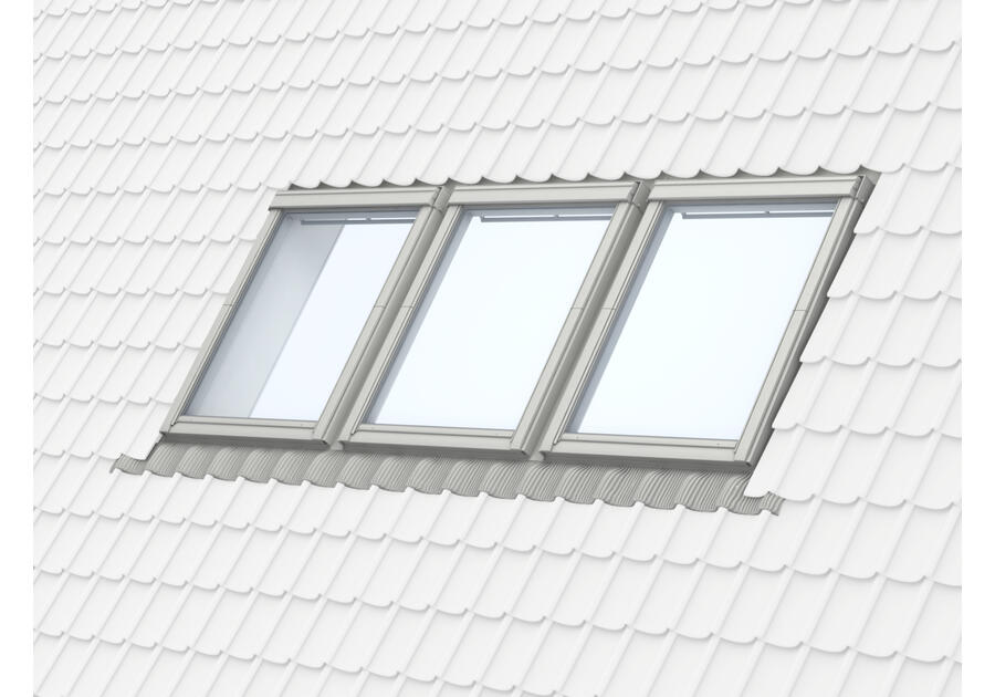 Zdjęcie: Kołnierz kombi EKW 0002E profilowany element środkowy, 78x140 cm VELUX