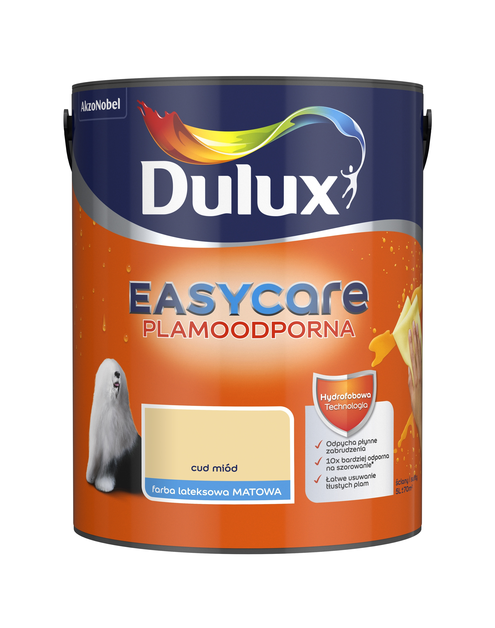 Zdjęcie: Farba do wnętrz EasyCare 5 L cud miód DULUX