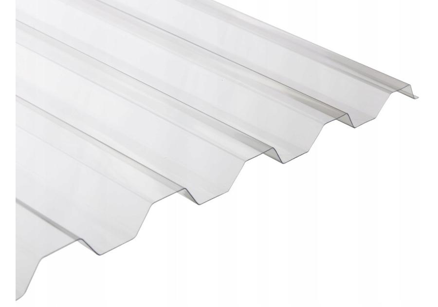 Zdjęcie: Płyta PVC trapezowa przezroczysta 200x90 cm typ 08 GUTTA