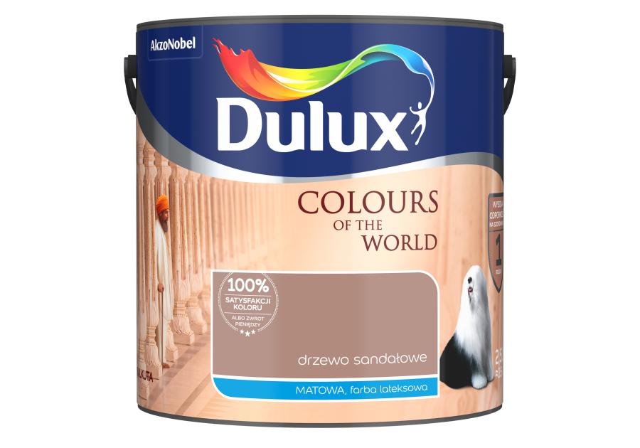 Zdjęcie: Farba do wnętrz Kolory Świata 2,5 L drzewo sandałowe DULUX