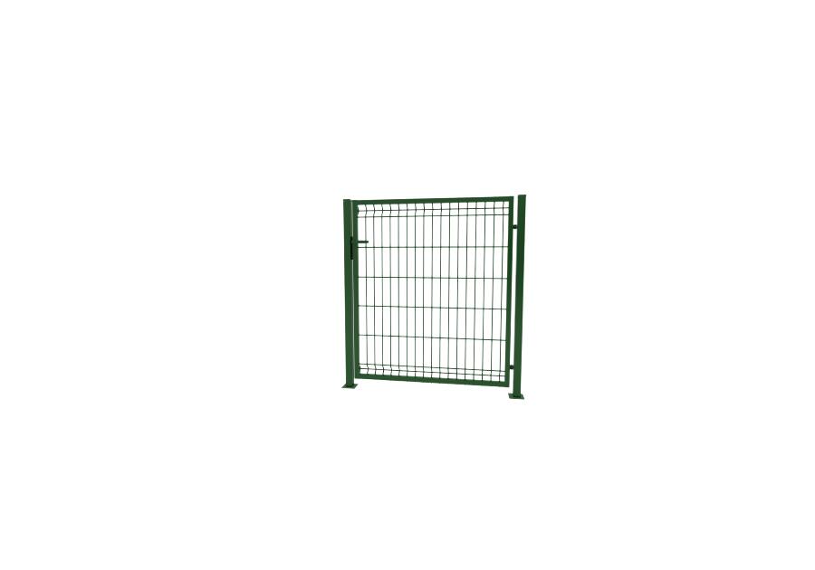 Zdjęcie: Furtka 3D 100x123 cm prawa ocynk 6005 komplet BETAFENCE