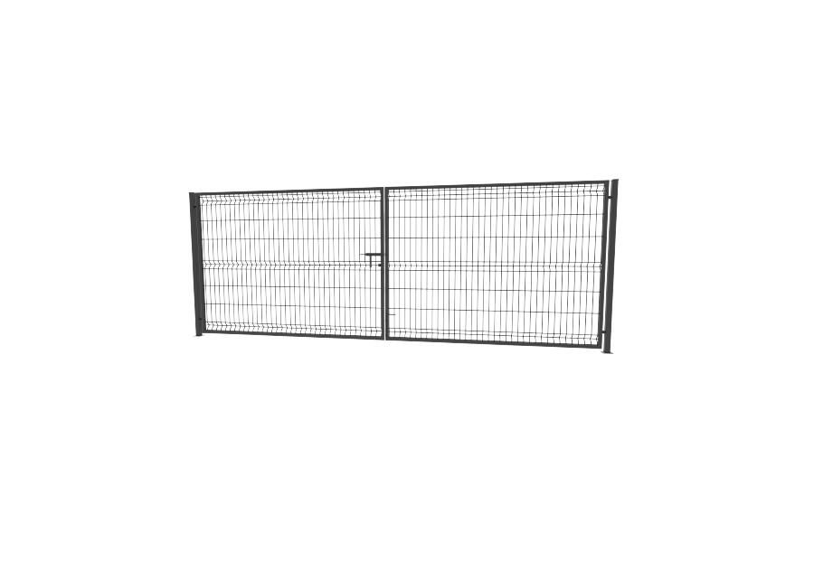 Zdjęcie: Brama 3D 400x153 cm ocynk 7016  komplet BETAFENCE