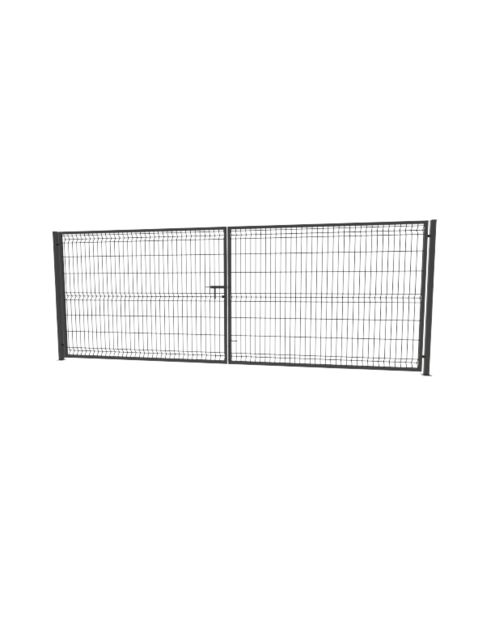 Zdjęcie: Brama 3D 400x153 cm ocynk 7016  komplet BETAFENCE