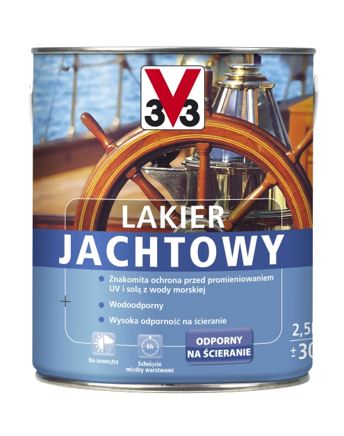 Zdjęcie: Lakier jachtowy bezbarwny 2,5 L połysk V33