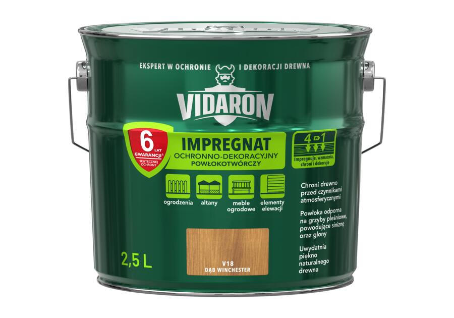 Zdjęcie: Impregnat powłokotwórczy dąb winchester V18 2,5 L VIDARON