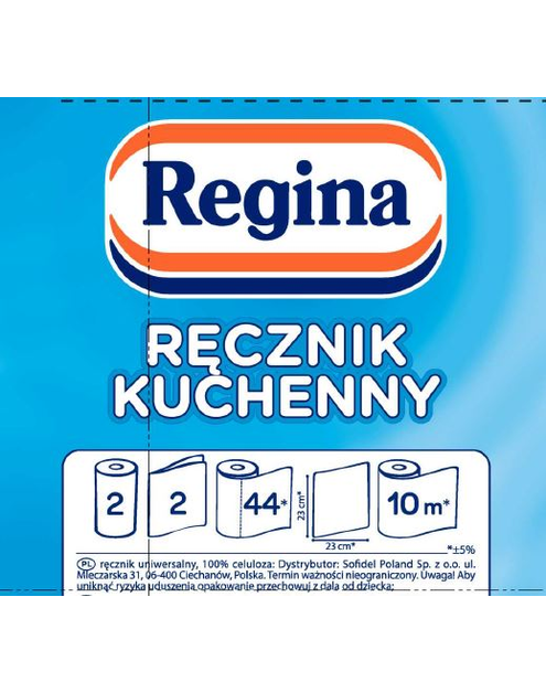 Zdjęcie: Ręcznik papierowy Kuchenny 2 rolki REGINA