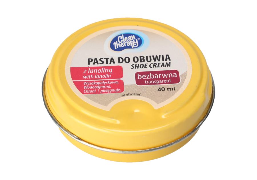 Zdjęcie: Pasta do obuwia bezbarwna 40 ml CLEAN THERAPY