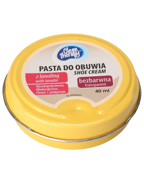 Zdjęcie: Pasta do obuwia bezbarwna 40 ml CLEAN THERAPY