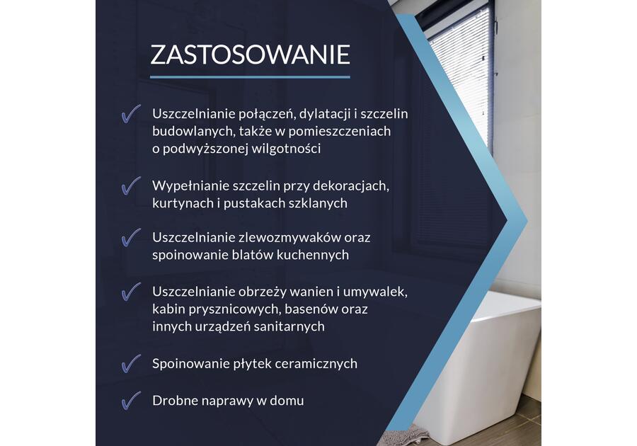 Zdjęcie: Silikon sanitarny biały 280 ml TYTAN PROFESSIONAL