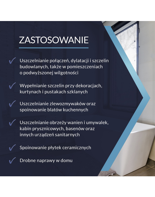 Zdjęcie: Silikon sanitarny biały 280 ml TYTAN PROFESSIONAL