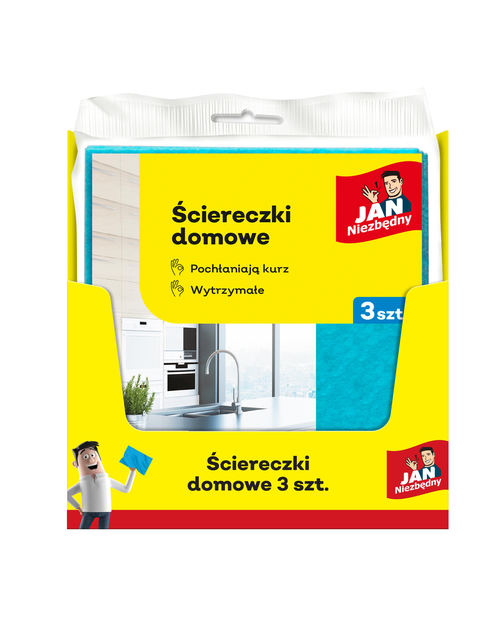 Zdjęcie: Ściereczki domowe do kurzu 3 szt. JAN NIEZBĘDNY