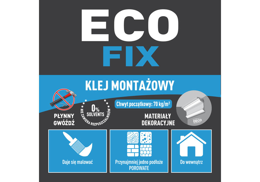 Zdjęcie: Klej wodny uniwersalny Eco Fix 280 ml SOUDAL