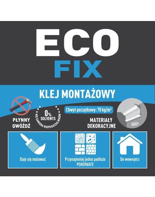 Zdjęcie: Klej wodny uniwersalny Eco Fix 280 ml SOUDAL