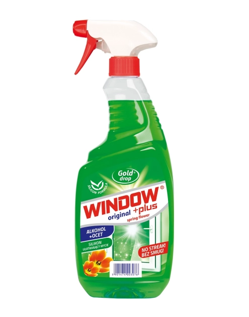 Zdjęcie: Płyn do mycia szyb z rozpylaczem Ocet 0,75 L spring flower WINDOW PLUS