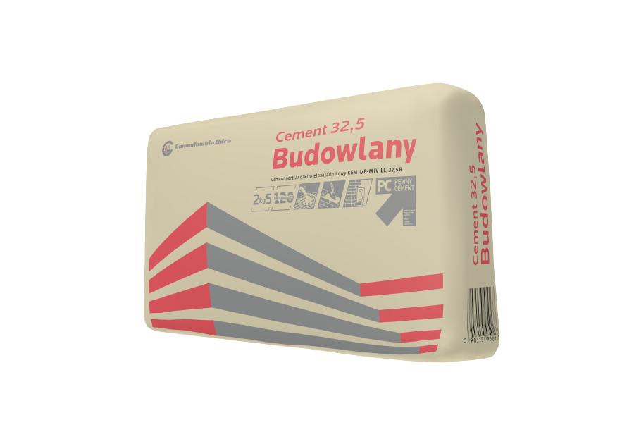 Zdjęcie: Cement budowlany cem II/B-M 32,5 R - 25 kg CEMENTOWNIA ODRA