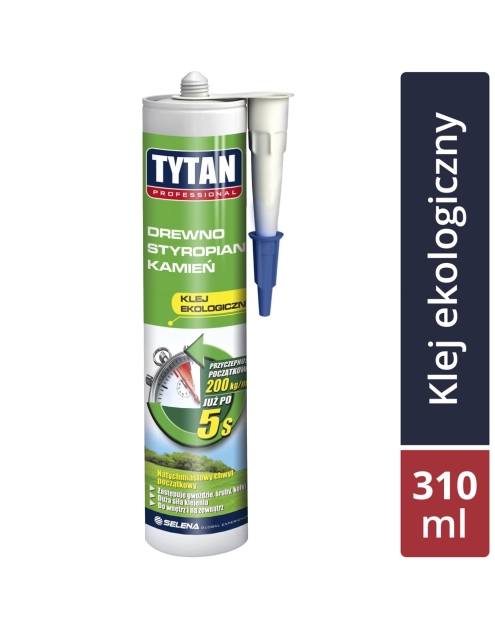 Zdjęcie: Klej montażowy ekologiczny 310 ml TYTAN PROFESSIONAL