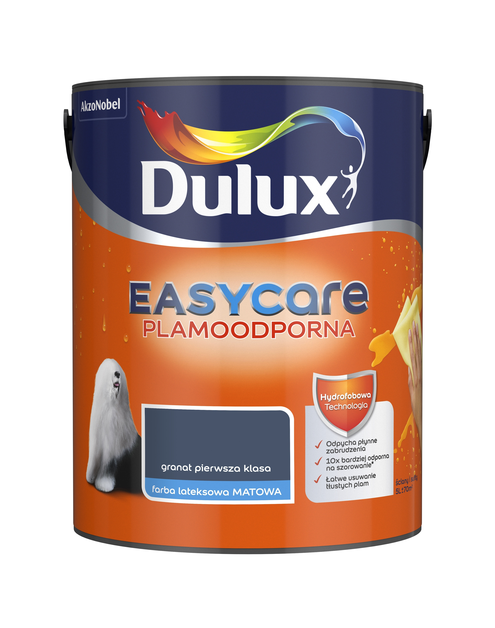 Zdjęcie: Farba do wnętrz EasyCare 5 L granat pierwsza klasa DULUX