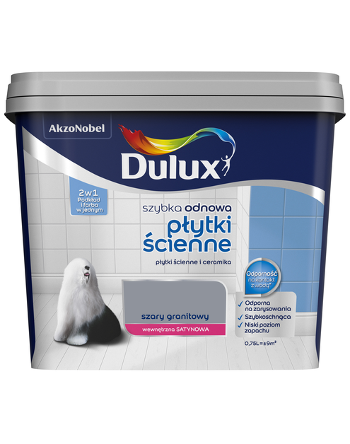 Zdjęcie: Farba Szybka Odnowa Płytki ścienne 0,75 L ciemny beż DULUX