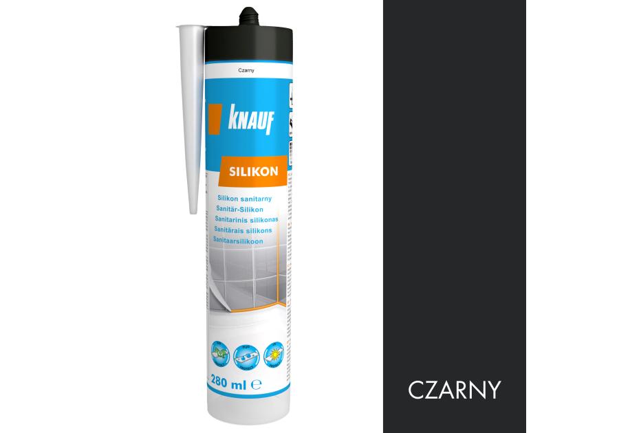 Zdjęcie: Silikon sanitarny czarny 280 ml KNAUF