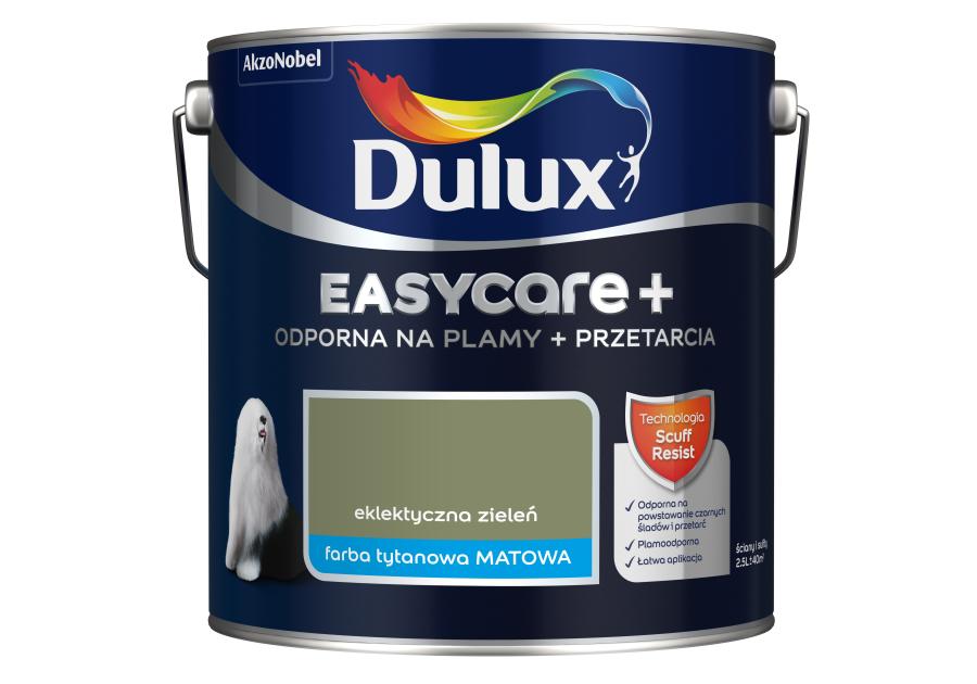 Zdjęcie: Farba Easy Care + Przetarcia elektryczna zieleń 2,5 L DULUX