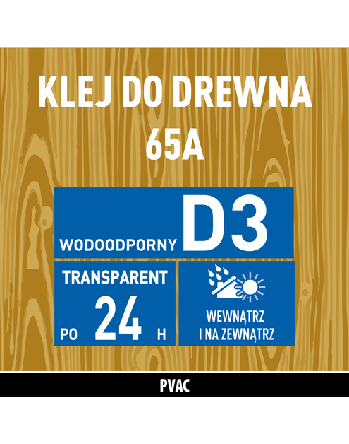 Zdjęcie: Klej do drewna 65A - 250 g wodoodporny SOUDAL