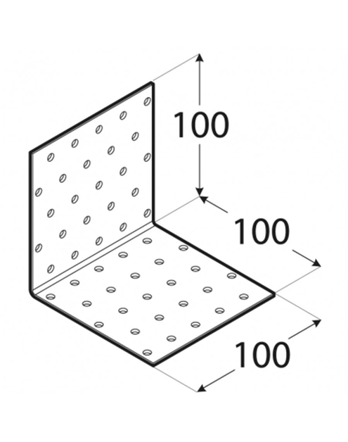 Zdjęcie: Kątownik montażowy 10x10x10 cm KM13 DMX