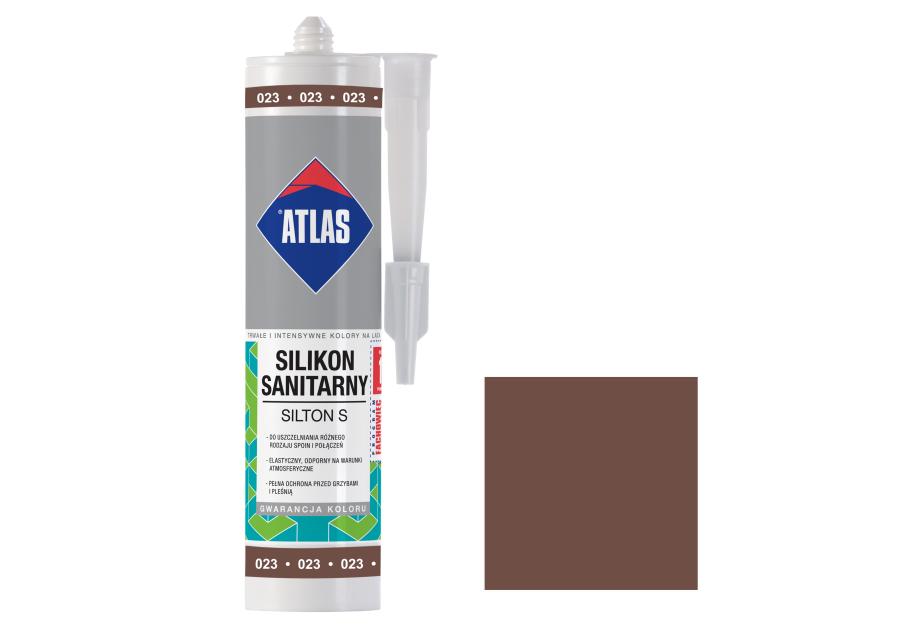 Zdjęcie: Silikon sanitarny Silton S brązowy 280 ml ATLAS