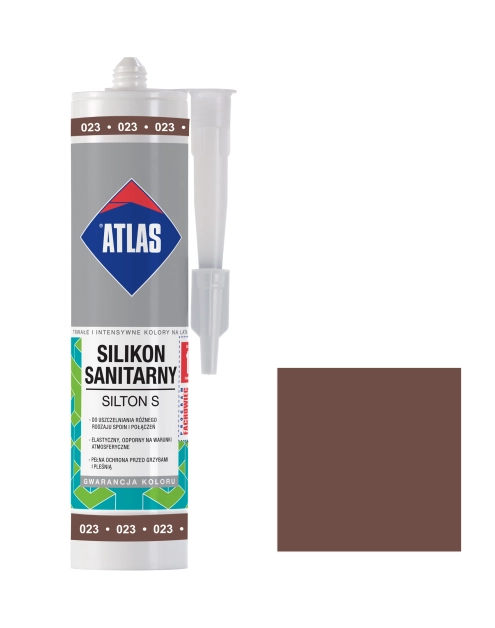 Zdjęcie: Silikon sanitarny Silton S brązowy 280 ml ATLAS