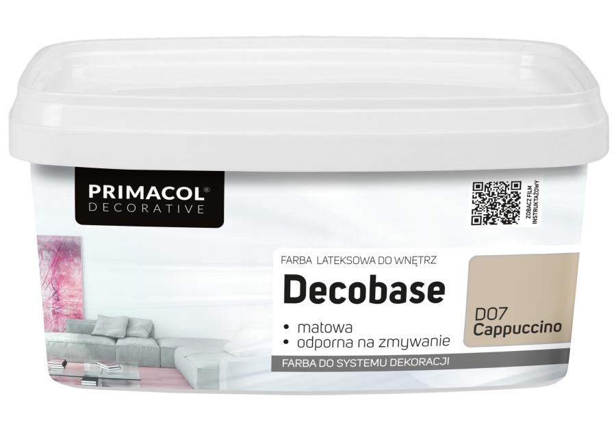 Zdjęcie: Farba Decobase 1 L Cappuccino D07 PRIMACOL DECORATIVE