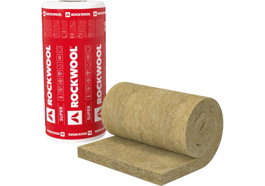 Zdjęcie: Mata z wełny skalnej Toprock Super 180x2000x1000 mm ROCKWOOL