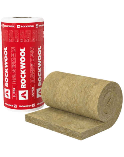 Zdjęcie: Mata z wełny skalnej Toprock Super 180x2000x1000 mm ROCKWOOL