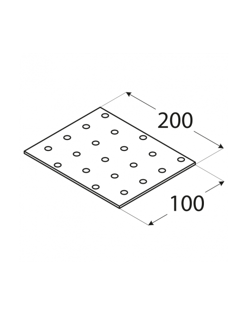 Zdjęcie: Płytka perforowana 10x20 cm PP12 DMX