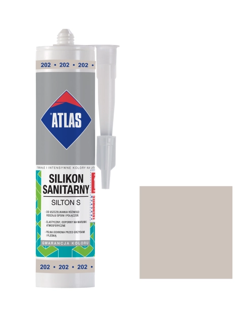 Zdjęcie: Silikon sanitarny Silton S popielaty ATLAS