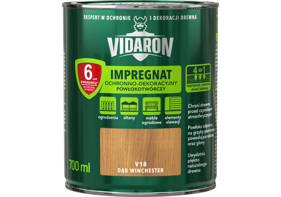 Zdjęcie: Impregnat powłokotwórczy dąb winchester V18 0,7 L VIDARON