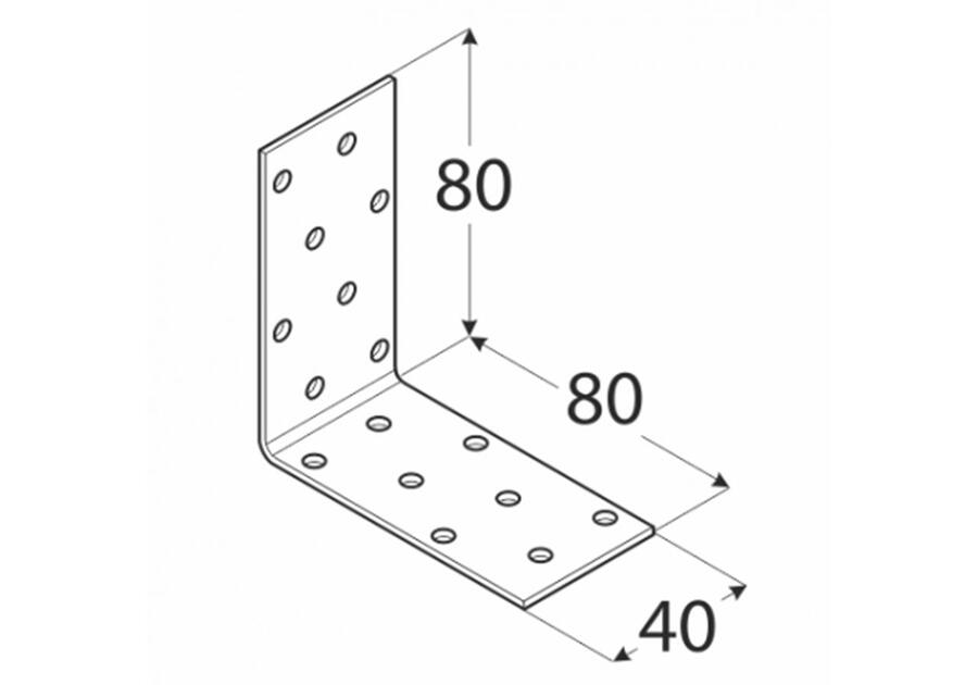 Zdjęcie: Kątownik montażowy 8x8x4 cm KM7 DMX