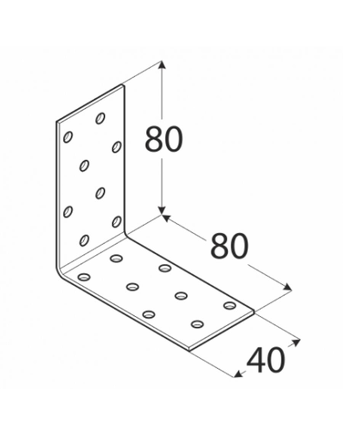 Zdjęcie: Kątownik montażowy 8x8x4 cm KM7 DMX