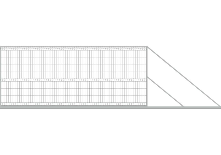 Zdjęcie: Brama przesuwna 3D 4x1,7 m ocynk prawa POLBRAM