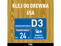 Zdjęcie: Wodoodporny klej do drewna 65A - 750 g SOUDAL