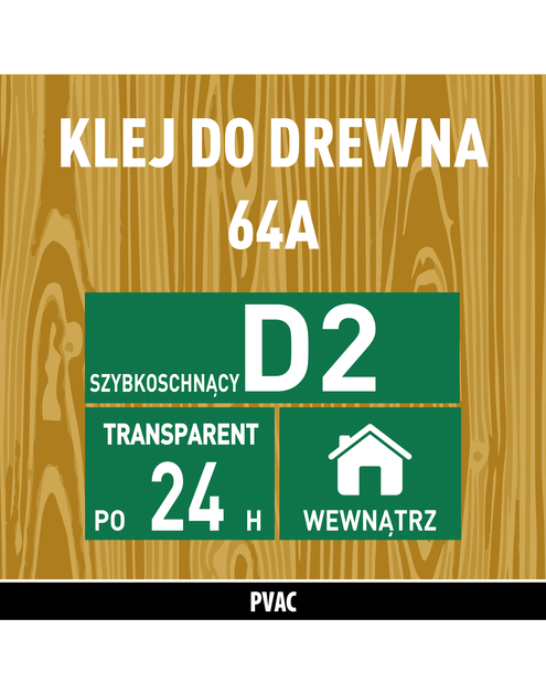 Zdjęcie: Klej do drewna szybkoschnący 64A - 250 g SOUDAL