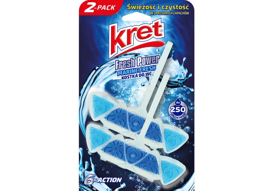 Zdjęcie: Kostka w koszyczku Marine fresh 2 x 40 g KRET