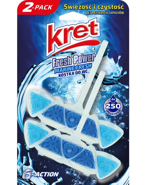 Zdjęcie: Kostka w koszyczku Marine fresh 2 x 40 g KRET